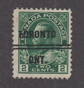 Canada Precancel TORONTO 10-107a