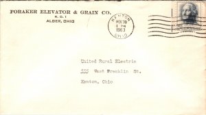 US Foraker Elevator & Grain Co,Alger,OH 1963 Cover