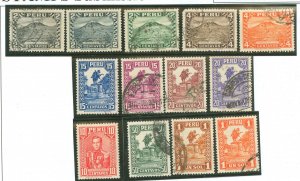 Peru #305-317 Used Single (Complete Set)