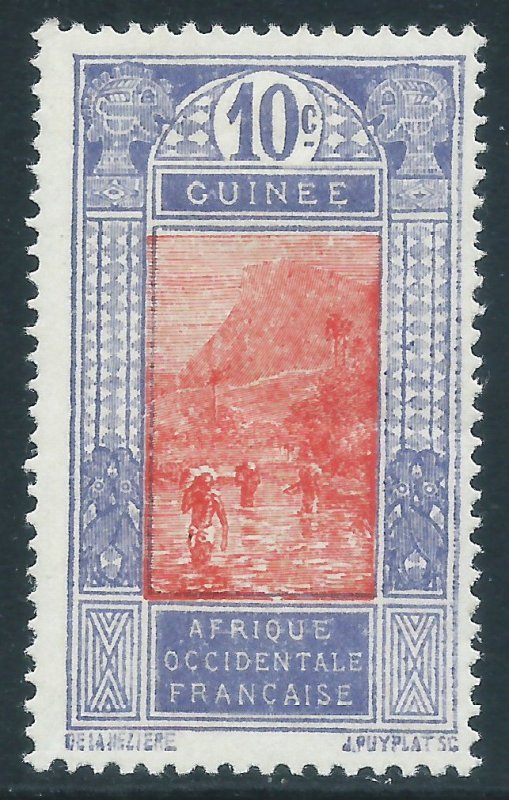 French Guinea, Sc #70, 10c MH
