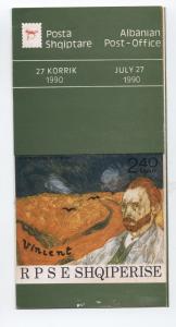 1990 Albania Vincent Van Gogh on airmail cover #2351-2 [L.20]