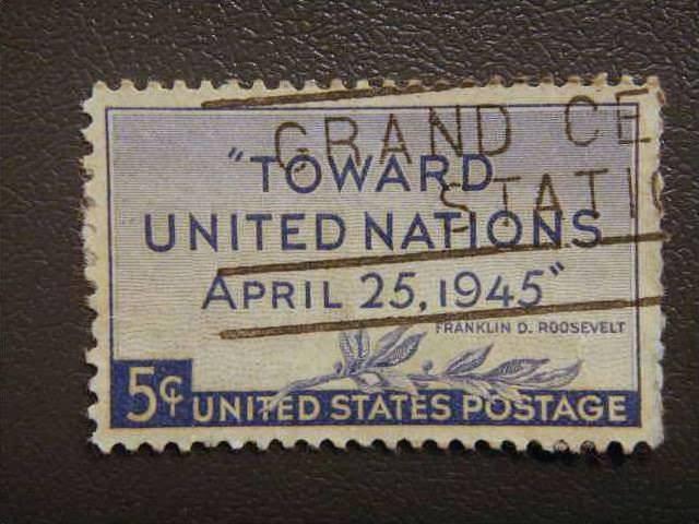 USA, 1945, used 5c. blue, San Francisco Conference. ?Toward United Nations?