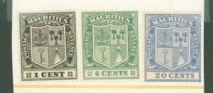 Mauritius #137/166/177 Unused