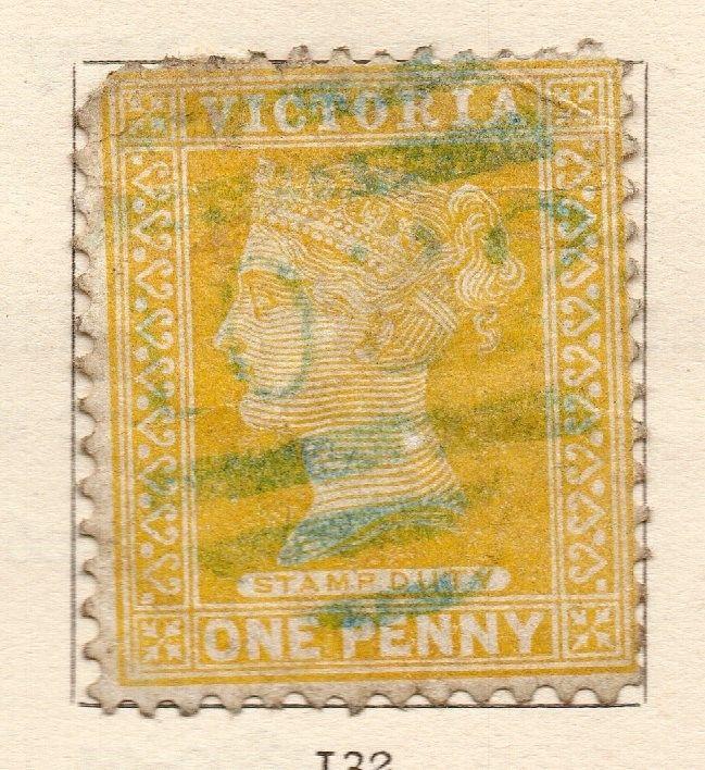 Victoria 1890s Early Issue Fine Used 1d. 153992