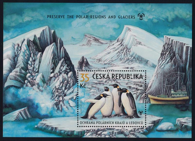 Czech Republic 3412 MNH Penguins, Ship, Preservation of Polar Regions