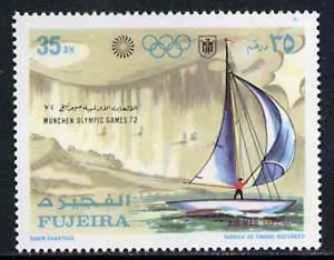 Fujeira 1971 Sailing 35Dh from Munich Olympic Games perf ...