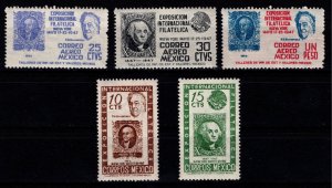 Mexico 1947 USA Postage Stamp Centenary Set [Unused]