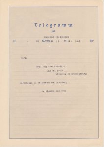 Telegram Germany 1941 - Schmuckblatt Telegramme Mountains - Alpine meadow - Flo