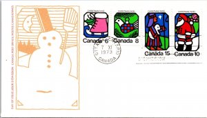 Canada 1973 FDC - 6c/8c/15c/10c - Canada Post Office - Ottawa, Ont - J8879