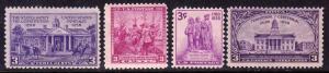 1938 Comm. Year Set 835, 836, 837, 838 Set of 4 MNH 