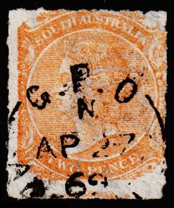 South Australia Scott 54 (1868) Used F-G M