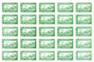 1933 Franchise. Full sheet.