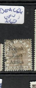 BRITISH EAST AFRICA  (P1711B)  OVPT ON INDIA QV  6A  SG 56  VFU 