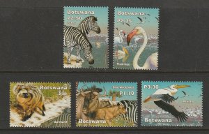 BOTSWANA #761-5 ANIMALS MNH