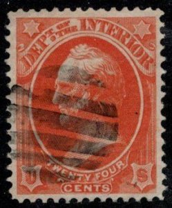 USA SC #O22 U 1873 24c Interior / Scott CV $20.00