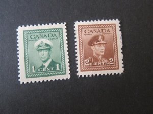 Canada 1942 Sc 249-50 KGVI MNH