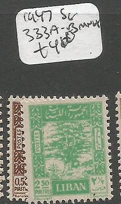 Lebanon 1947 Cedar SG 333a-b MNH (1clx)