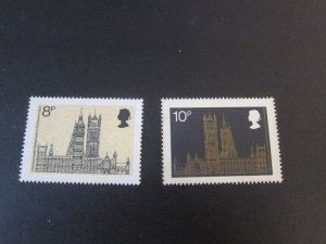 Great Britain 1973 Sc 705-6 set MNG