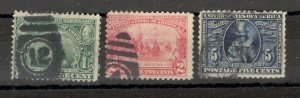 USA - USED SET - Jamestown Exposition Issue - Pocahontas - 1907.