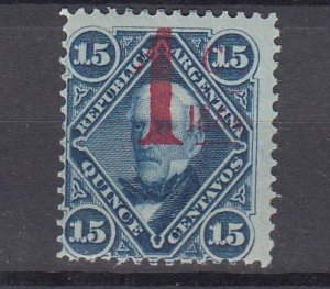 J39929 ,JL Stamps 1884 argentina mh #48 ovpt