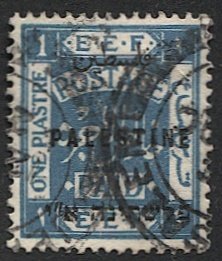 PALESTINE British Military Occupation 1921 Sc 42 1pi  Used VF