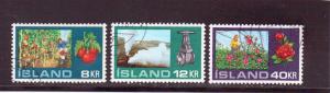 Iceland  Scott#  443-5  Used