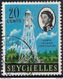 SEYCHELLES 1968 QEII 20c Multicoloured, SG199 FU