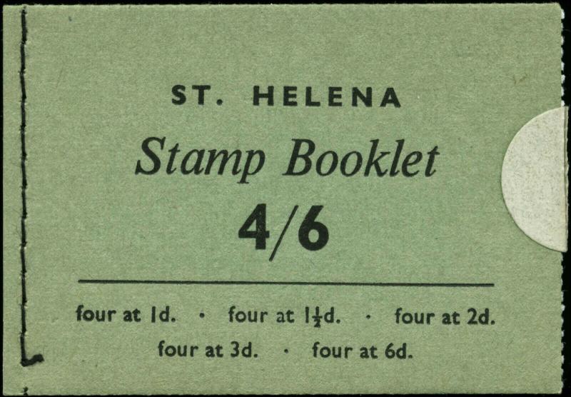 Saint Helena Stanley Gibbons SB1 Complete Booklet SG #176/9, 181 in Block of 4's