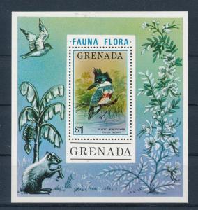 [19536] Grenada 1976 Birds Fauna Flora Souvenir Sheet MNH