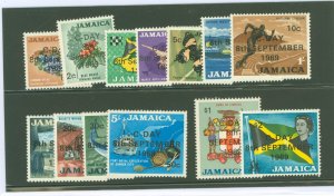 Jamaica #279-291  Single (Complete Set)