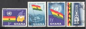 Ghana 67-70 used - CTO - SCV $ 0.80 (RS)