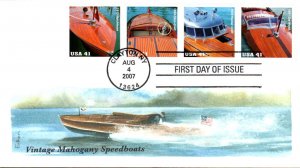 #4160-63 Mahogany Speedboats Edken FDC