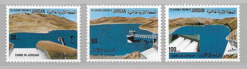 Jordan, 996-98, River Dams Singles,**MNH**