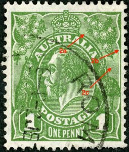 Australia SG125 Electro III, Pos 33  var White flaw near Wattles Ref:238