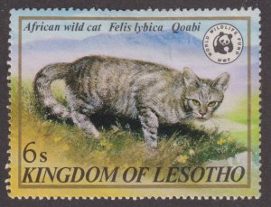 Lesotho 351 African Wild Cat 1982