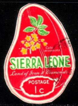 Cola Nut & Plant, Seirra Leone stamp SC#339 used