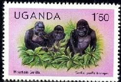 Mountain Gorillas, Uganda stamp SC#285 MNH
