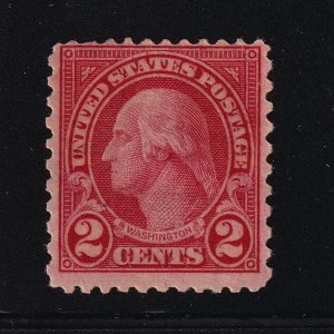 1923 Sc 579 2c carmine MHR perf 11x10 rotary press CV $70 single stamp (H1