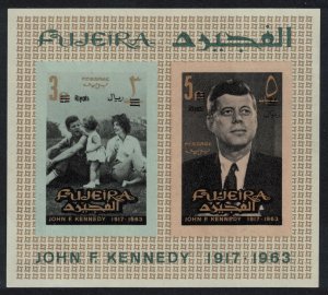 Fujeira President Kennedy Commemoration MS Imperf 1965 MNH SG#MS38 MI#Block 1B