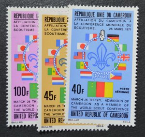 Cameroun Sc # C202-204, VF M no gum