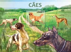 GUINE BISSAU 2013 SHEET DOGS CHIENS PERROS HUNDEN CANI CAES gb13215b