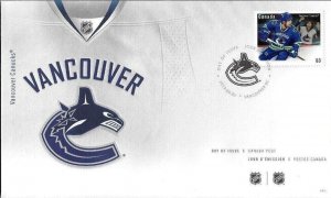 Canada scott 2670 Vancouver Canucks FDC 2013