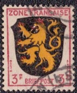 Germany -French Occupation 1945 -  4N2 Used