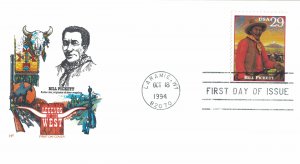 1994 FDC, #2869g, 29c Legends of the West, House of Farnam w/insert