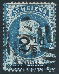 St Helena, Sc #47, 2-1/2d on 6d, Used