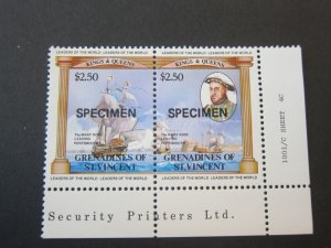 St Vincent & the Grenadines 1983 Sc 383a-b SPECIMENT pair MNH