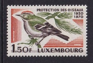 Luxembourg   #487  MNH  1970  birds . goldcrest