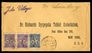 Salvador, 1911 pre-printed Dr. Richards Dyspepsia Tablet Association cover ...