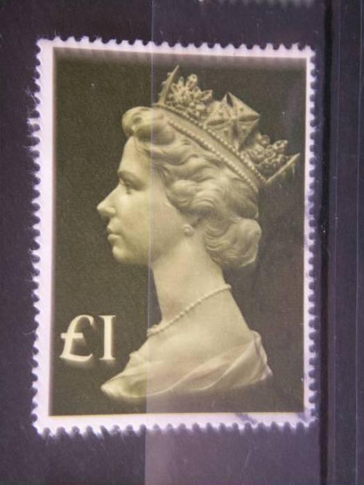 GREAT BRITAIN, Machins, 1977, used £1, Scott MH169