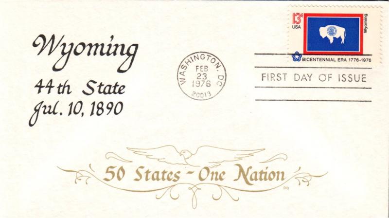 #1676 Wyoming State Flag Duke FDC